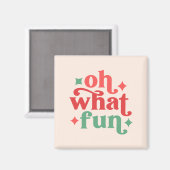 Oh, was Spaß - Feiertage-Typografie Magnet (Vorderseite/Rückseite)