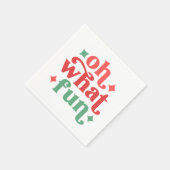 Oh, was Spaß - Feiertage-Typografie Serviette (Ecke)