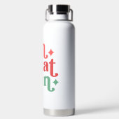Oh, was Spaß - Feiertage-Typografie Trinkflasche (Rückseite)
