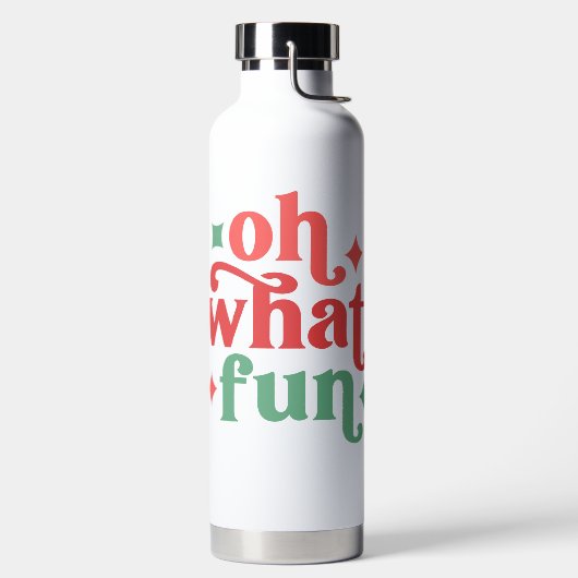 Oh, was Spaß - Feiertage-Typografie Trinkflasche (links)