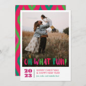 Oh, was Spaß Feiertagskarte (Vorne/Hinten)