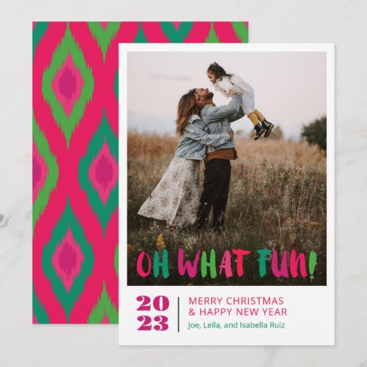 Oh, was Spaß Feiertagskarte (Vorne/Hinten)