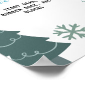 Oh, was Spaß First Birthday Meilenstein Poster (Ecke)