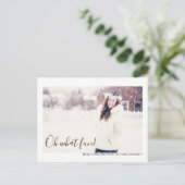 Oh, was Spaß Foto frohe Weihnachten Personalisiert Postkarte (Stehend Vorderseite)