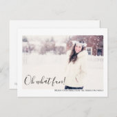 Oh, was Spaß Foto frohe Weihnachten Personalisiert Postkarte (Vorne/Hinten)