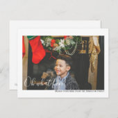 Oh, was Spaß Foto frohe Weihnachten Personalisiert Postkarte (Vorne/Hinten)