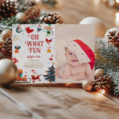 Oh, was Spaß Foto Geburtstag Einladung