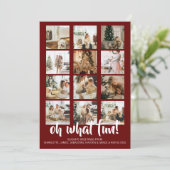 Oh, was Spaß Foto Weihnachten Personalisiert (Stehend Vorderseite)
