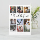 Oh, was Spaß Foto Weihnachten Personalisiert (Stehend Vorderseite)