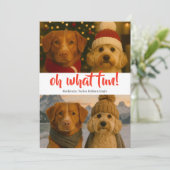 Oh, was Spaß Foto Weihnachten Personalisiert (Stehend Vorderseite)