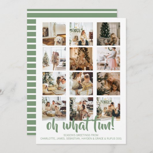 Oh, was Spaß Foto Weihnachten Personalisiert (Vorne/Hinten)