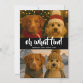 Oh, was Spaß Foto Weihnachten Personalisiert (Vorderseite)