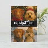 Oh, was Spaß Foto Weihnachten Personalisiert (Stehend Vorderseite)