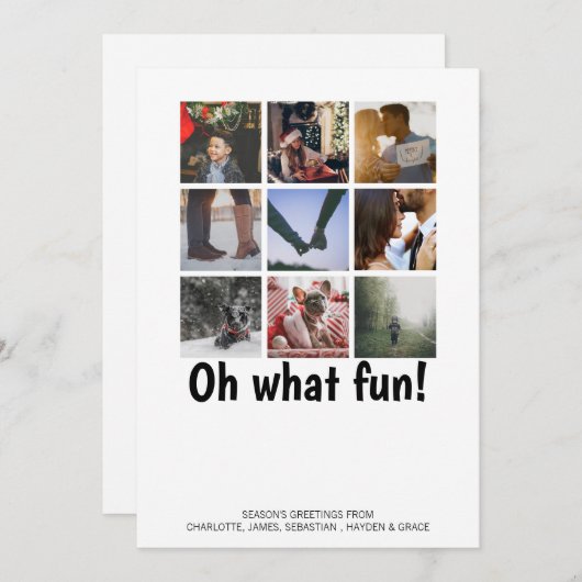 Oh, was Spaß Foto Weihnachten Personalisiert (Vorne/Hinten)