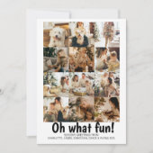 Oh, was Spaß Foto Weihnachten Personalisierten Url (Vorderseite)