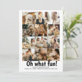 Oh, was Spaß Foto Weihnachten Personalisierten Url (Stehend Vorderseite)