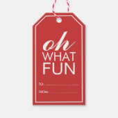 Oh, was Spaß Geschenkanhänger (Vorderseite)