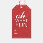 Oh, was Spaß Geschenkanhänger (Rückseite)