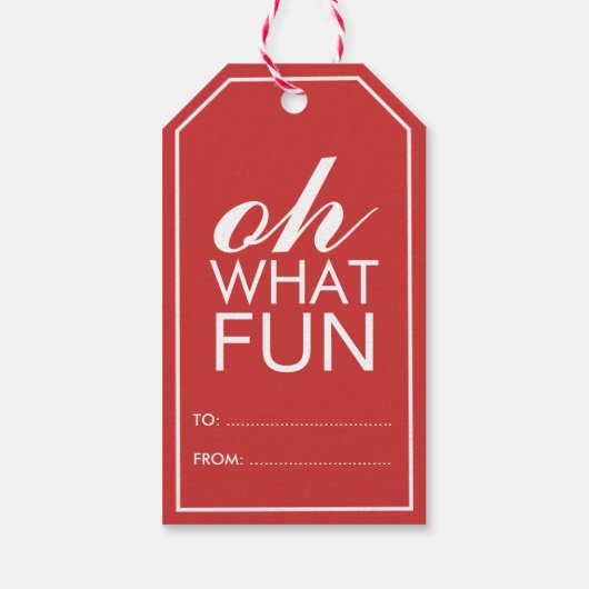 Oh, was Spaß Geschenkanhänger (Rückseite)