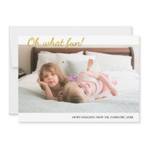 Oh, was Spaß Gold Glitzer Weihnachts-Foto