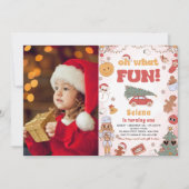 Oh, was Spaß Hippie Groovy Weihnachten Geburtstag Einladung (Vorderseite)