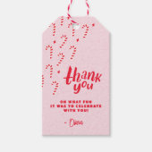 Oh, was Spaß Holiday Candy Cane Birthday Vielen Da Geschenkanhänger (Vorderseite)