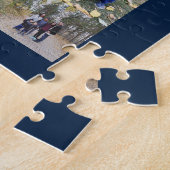 Oh, was Spaß Holiday Foto Modernes Blue Weihnachte Puzzle (Seite)