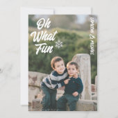 Oh, was Spaß Kinder Foto Weihnachten (Vorderseite)