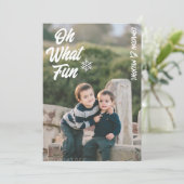 Oh, was Spaß Kinder Foto Weihnachten (Stehend Vorderseite)