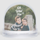 Oh, was Spaß Kinder Foto Weihnachten Schneekugeln (Vorderseite)