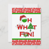 Oh, was Spaß Pickleball Weihnachts-Party Einladung (Vorderseite)