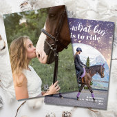 Oh, was Spaß Reiturlaub Fotokarte Feiertagskarte