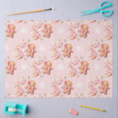 Oh, was Spaß rosa Lebkuchen Mann rosa Weihnachten Seidenpapier (Basteln)