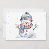 Oh, was Spaß Schnee Weihnachten Party Foto Vielen Einladung (Rückseite)