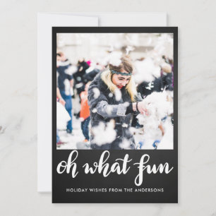 Oh, was Spaß Script Weihnachten Kopfbrett Foto