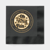 Oh, was Spaß Spaß frohe Weihnachten glückliche Fei Servietten Mit Folie (Vorderseite)