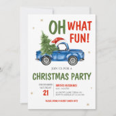 Oh, was Spaß Truck Weihnachten Party Einladung (Vorderseite)