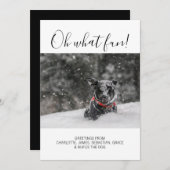 Oh, was Spaß Typografie Personalisiert Weihnachten (Vorne/Hinten)