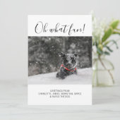 Oh, was Spaß Typografie Personalisiert Weihnachten (Stehend Vorderseite)