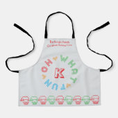 Oh, was Spaß Typografie Weihnachten Schürze (Vorderseite)