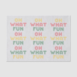 Oh, was Spaß Typografie Weihnachtssüßer Seidenpapier