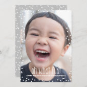 Oh, was Spaß Urlaub Fotokarte Feiertagskarte (Vorne/Hinten)