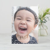 Oh, was Spaß Urlaub Fotokarte Feiertagskarte (Stehend Vorderseite)