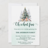 Oh, was Spaß Urlaub Holly Weihnachten Party Einladung (Vorderseite)