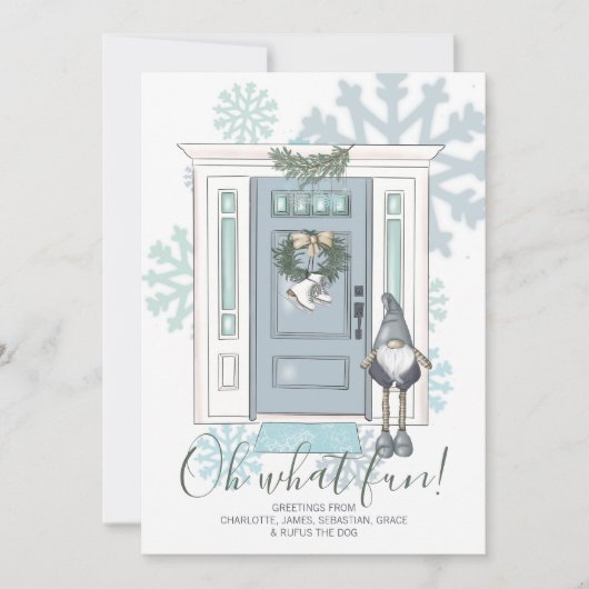 Oh, was Spaß vor der Tür und Elf Weihnachten (Vorderseite)