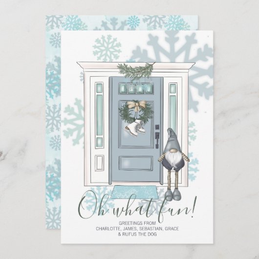 Oh, was Spaß vor der Tür und Elf Weihnachten (Vorne/Hinten)