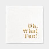 Oh, was Spaß Weihnachten Carol Party Servietten Mit Folie (Vorderseite)