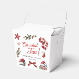 Oh, was Spaß Weihnachten erste Geburtstagsparty Geschenkschachtel