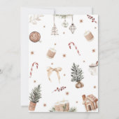 Oh, was Spaß Weihnachten ersten Geburtstag Einladung (Rückseite)