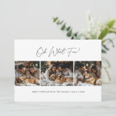 Oh, was Spaß Weihnachten Familie Spaß Foto Hund (Stehend Vorderseite)